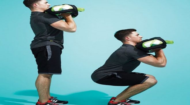 sandbag_core_strength_exercises_front_squat